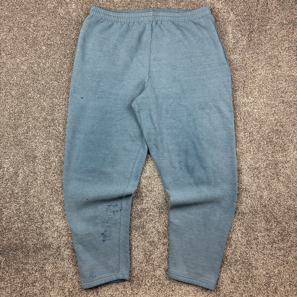 Vintage Chic Sweatpants Mens Large Blue Heavyweight USA‎ Made Baggy Leg Wide